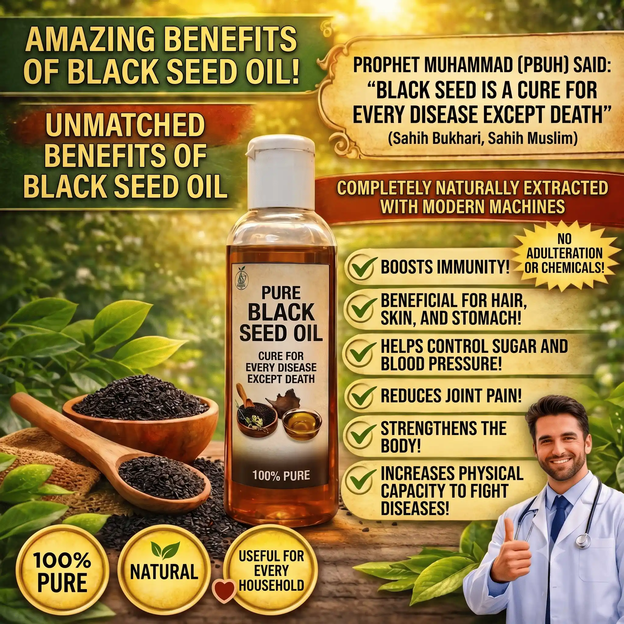 Pure Black Seed Oil